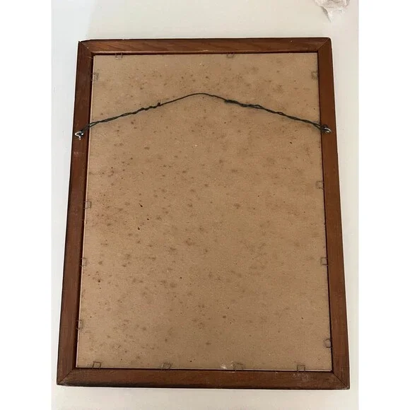 1980s Vintage Framed Alphabet LOVE House Art Print Piece by Jean Smith - Picture 7 of 7